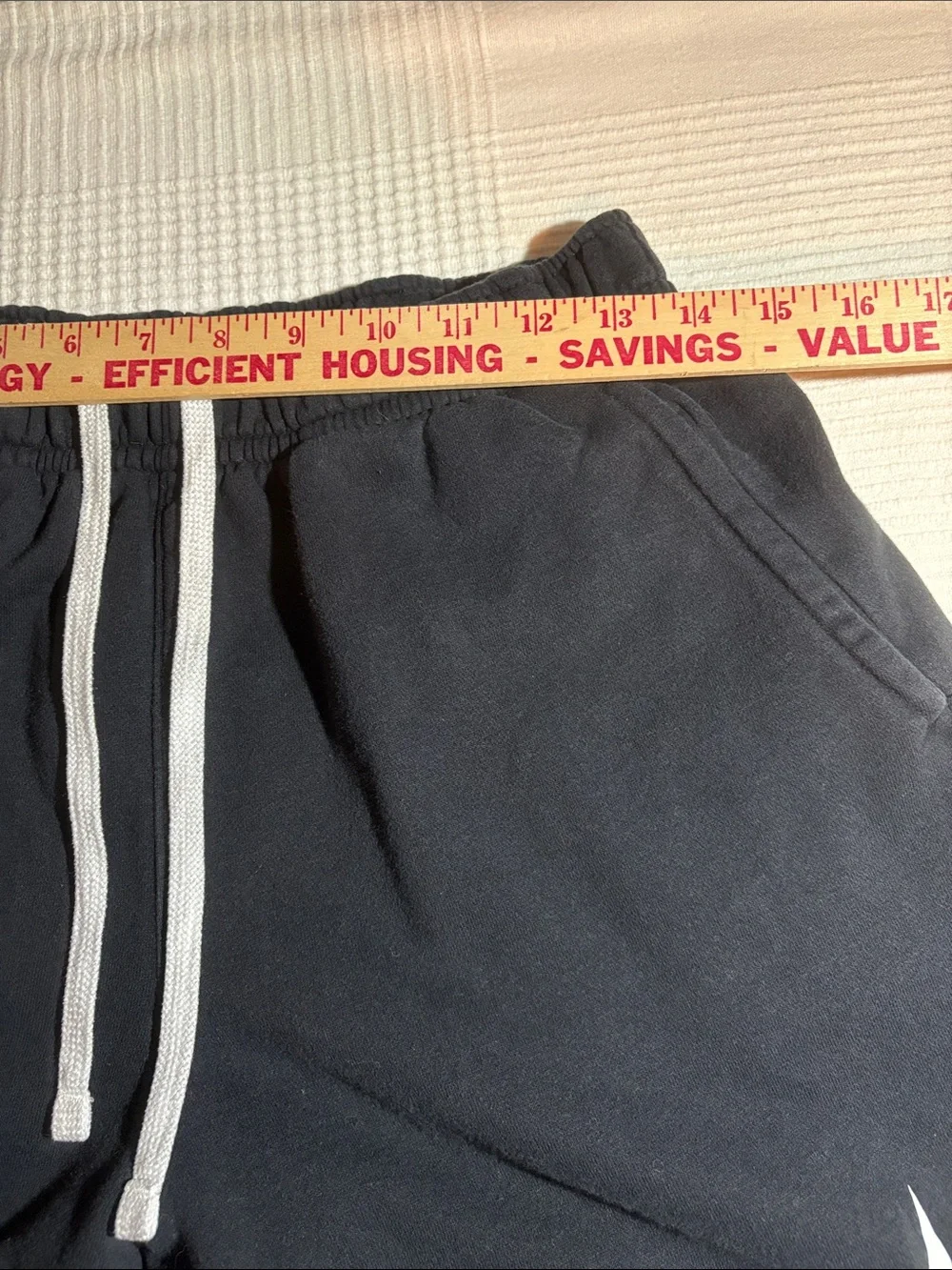 Nike Black Athletic Shorts with White Swoosh